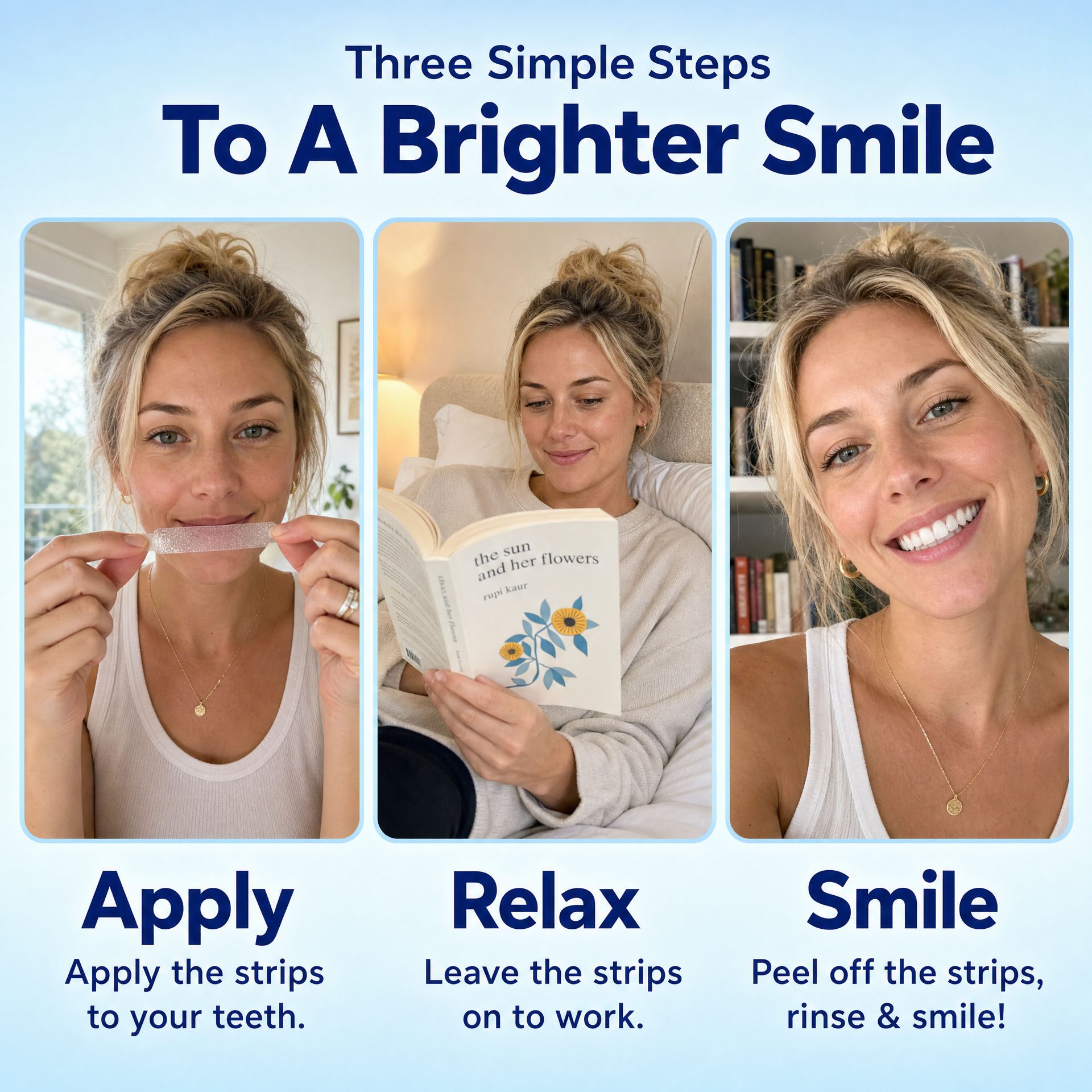 Bandes de blanchiment des dents 